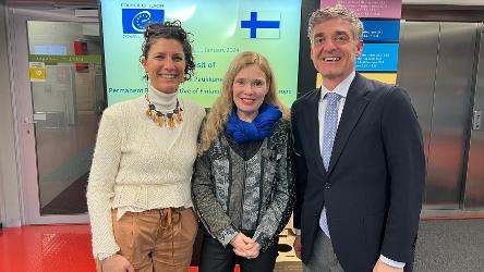 Ambassador of Finland visits the EYC in Strasbourg