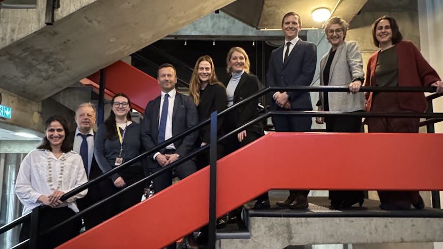 Discussing the integration of youth perspectives into Democracy Week: The Kristiansand municipality delegation visits the European Youth Centre Strasbourg