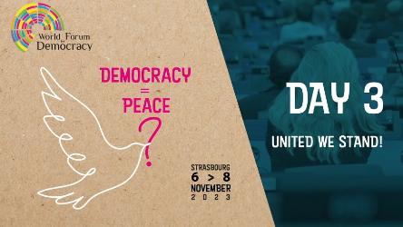 Youth Delegation at the World Forum for Democracy 2023