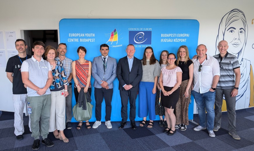 The Council of Europe Commissioner for Human Rights Visits the European Youth Centre Budapest