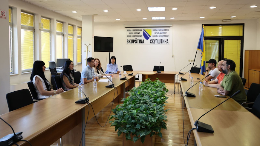 Quality Label coaching visit to Brčko Youth Centre, Bosnia and Herzegovina