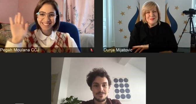 Défendre les jeunes défenseurs de l'environnement - le Conseil consultatif rencontre la Commissaire aux droits de l'homme du Conseil de l'Europe