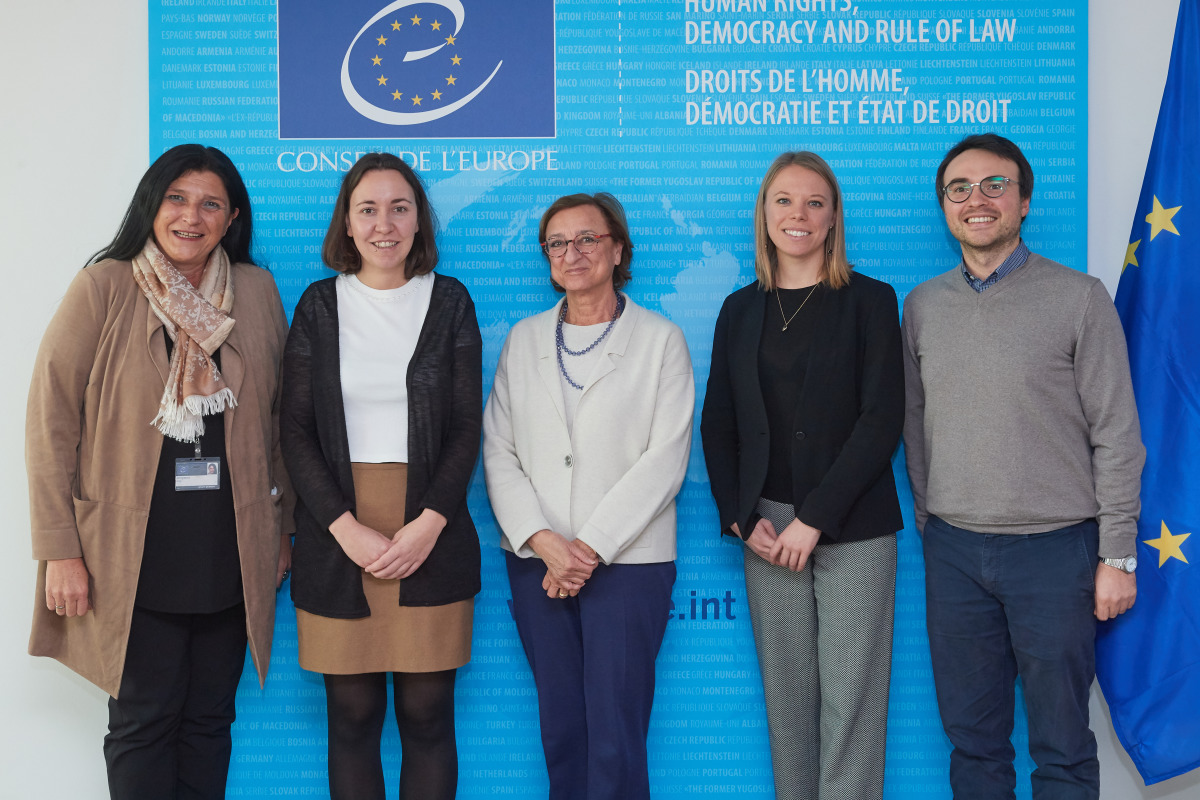 The new President of the European Youth Forum meets the Deputy Secretary General of the Council of Europe