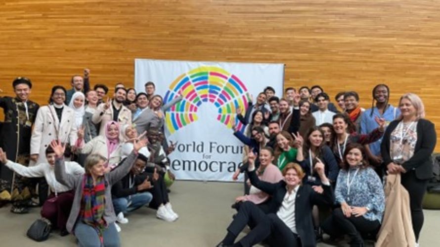 The Youth Delegation and the Advisory Council on Youth at the 11th World Forum for Democracy