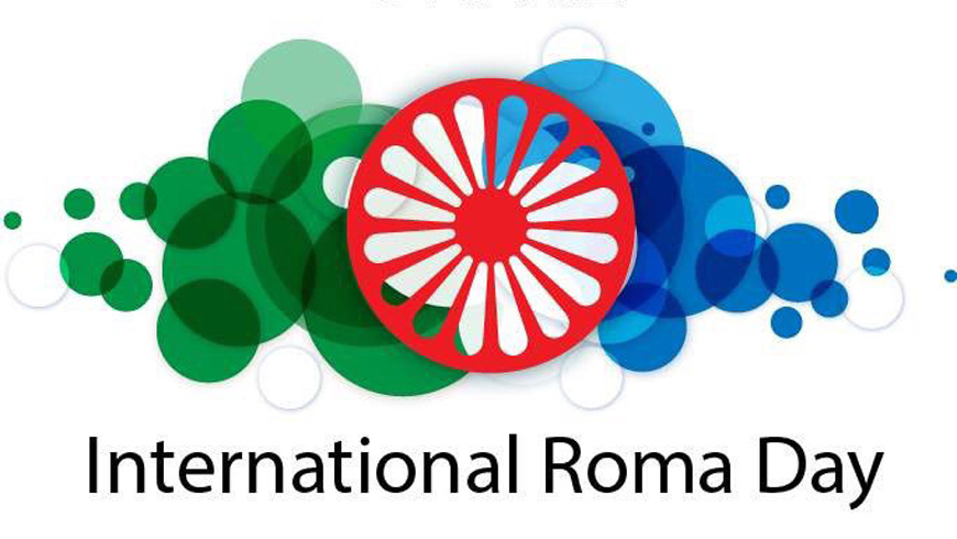 Young Roma celebrating International Roma Day 