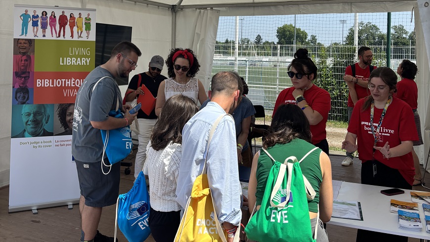 Living Library brings human stories to life at European Youth Event