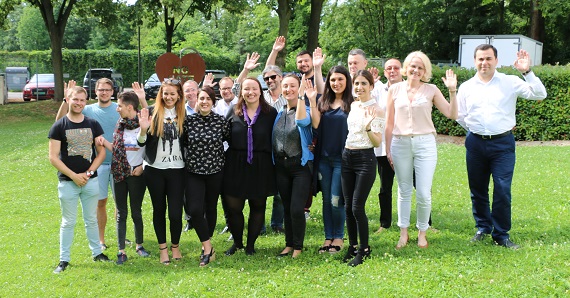Photograph of the Programming Committee on Youth members in Strasbourg