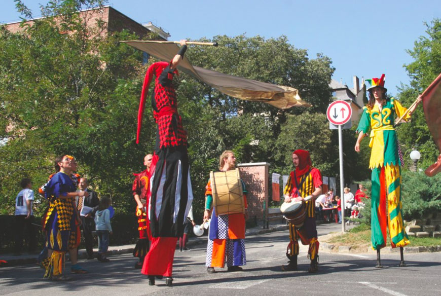 Image: street festival to celebrate the 50th anniversary of the CoE