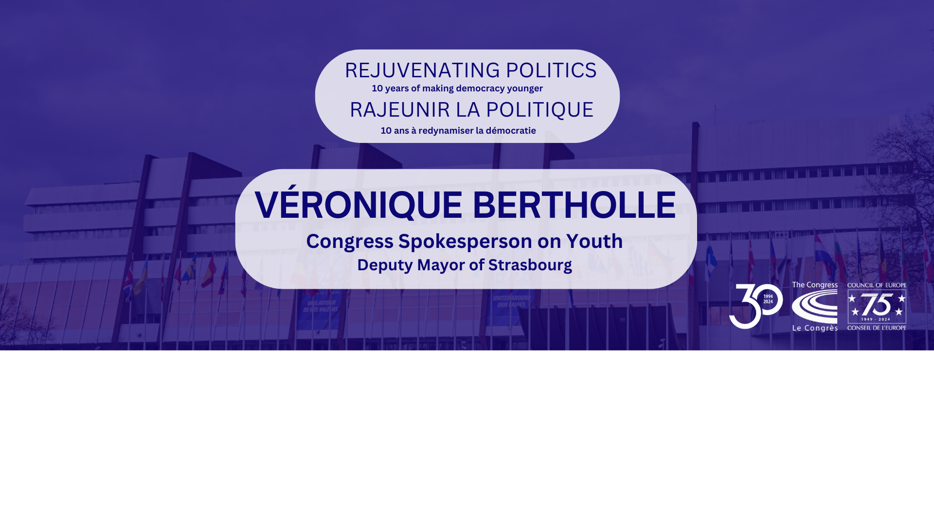 Véronique Bertholle - Congress spokesperson on youth