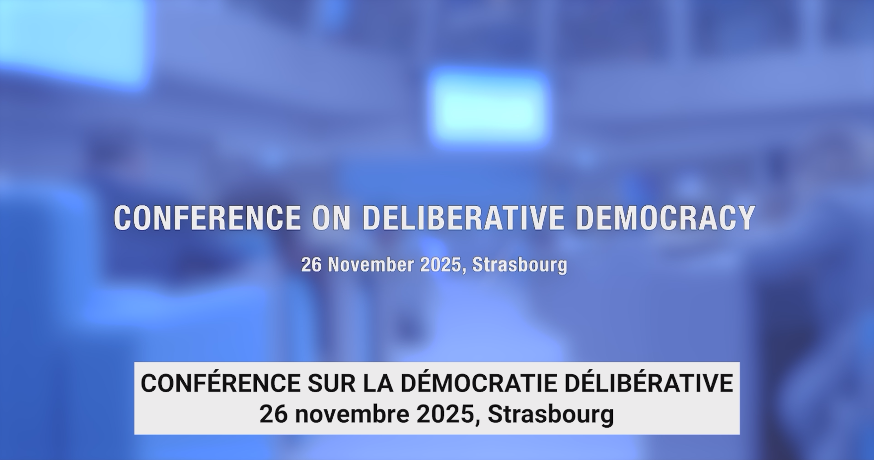 « Une Europe résiliente grâce à la démocratie délibérative : les villes et les régions en action ! », 26 novembre 2025