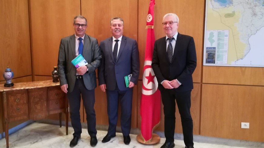 Xavier CADORET, Vice-président du Congrès, rencontre le Secrétaire d'Etat tunisien Sabri BACHTOBJI