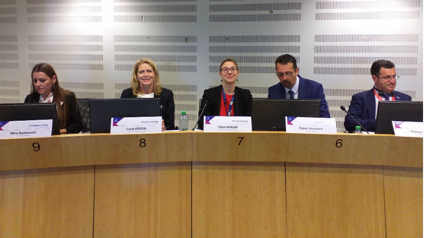 La co-rapporteure du Congrès s'adresse au Comité sur la Serbie à Bruxelles