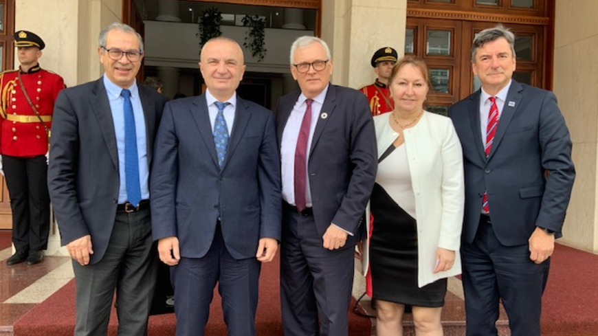 The Congress Delegation with the President of the Republic, Mr. Ilir META