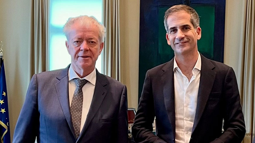 The President of the Council of Europe Congress meets with the Greek authorities