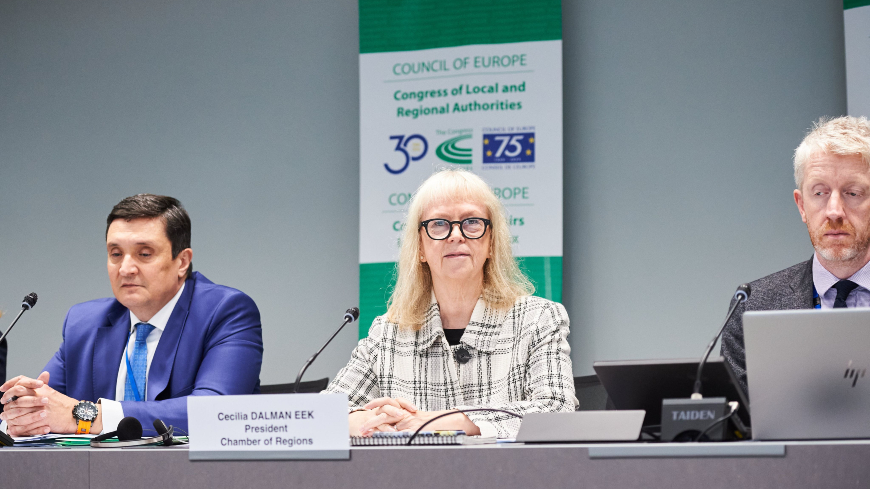Cecilia Dalman Eek élue Présidente de la Chambre des Régions
