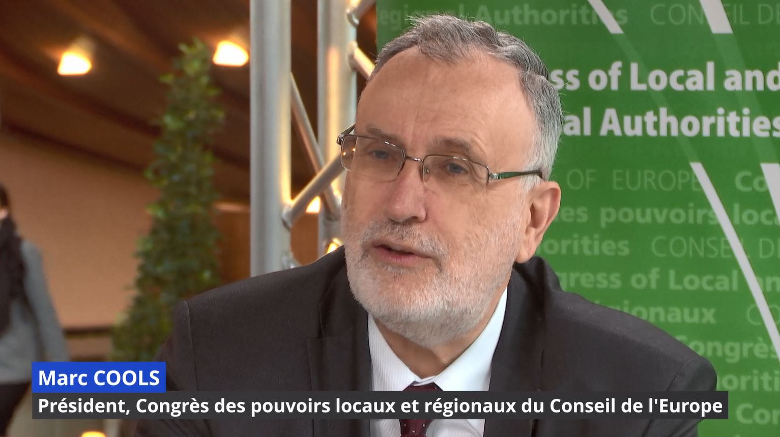 Marc Cools, President du Congrès des Pouvoirs locaux et Régionaux