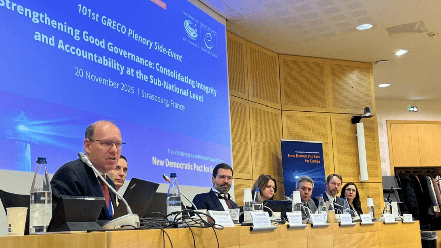 Congress Vice-President Bernd Vöhringer speaking at the event
