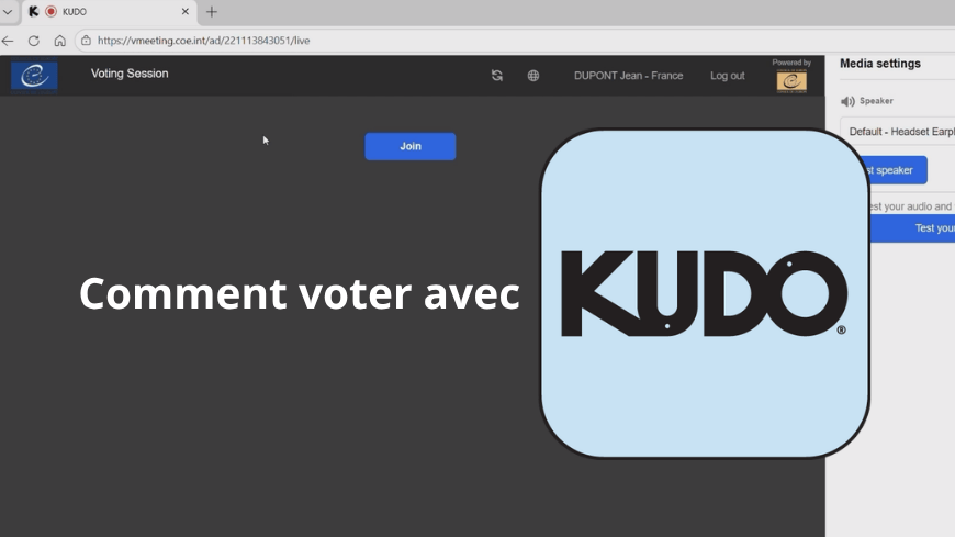 Comment voter avec KUDO
