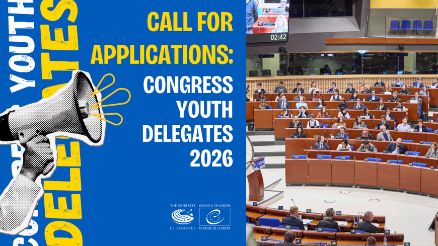 Call for applications for young people to take part in the 2026 edition of the Congress “Rejuvenating Politics” initiative