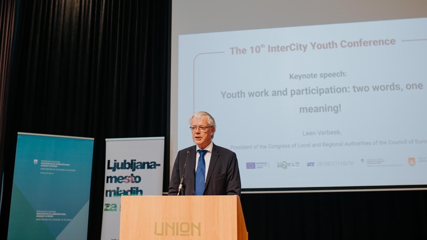 Congress President calls for strengthened youth participation at the 10th InterCity Youth Conference in Ljubljana