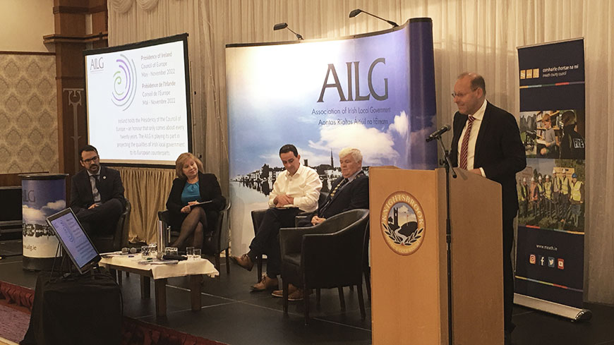 Bernd Vöhringer addresses the Association of Irish local Government: “Efficient local authorities require strong structures to represent them at national and European level”