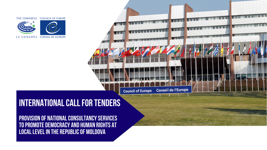 International call for tenders: Provision of national consultancy services to promote democracy and human rights at local level in the Republic of Moldova