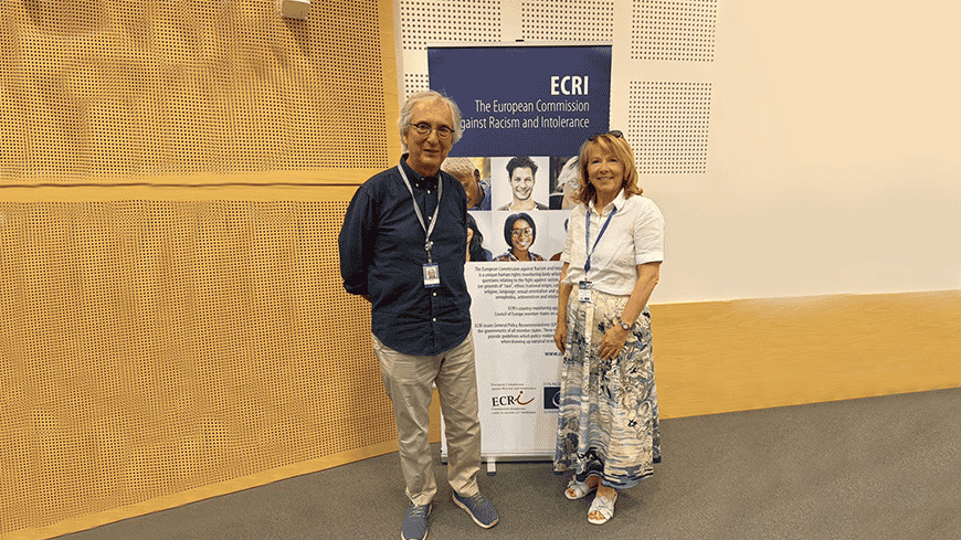 Deputy Standing Rapporteur on Human Rights Martine Dieschburg-Nickels and ECRI President Bertil Cottier.