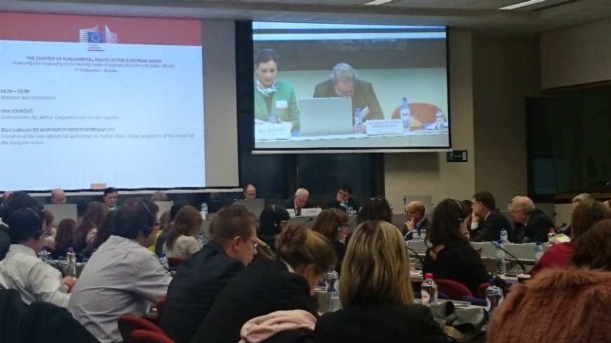 EU Conference: Andreas Kiefer presents Congress activities in promoting human rights at the grassroots