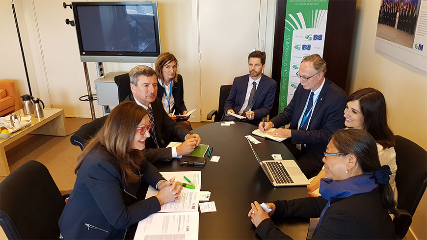 Bilateral meeting of Congress President and United Nations Special Rapporteur on Human Rights of Internally Displaced Persons (IDPs): The role of Local Authorities is essential to ensure appropriate conditions of living to IDPs