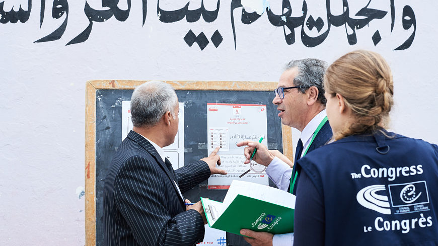 Tunisia: Municipal elections successfully accomplished despite difficult framework conditions, decentralisation needs to take shape now, concludes Congress delegation