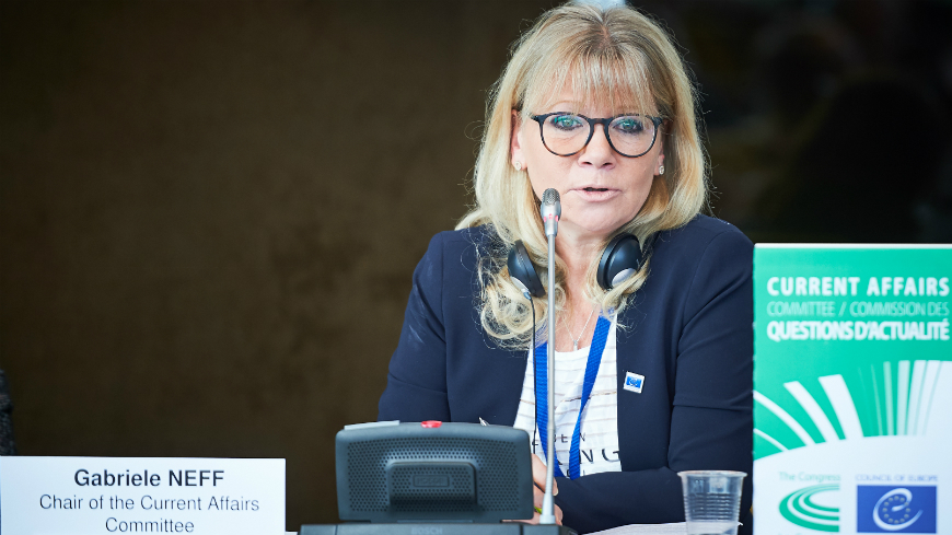 Gabriele NEFF, re-elected President of the Current Affairs Committee