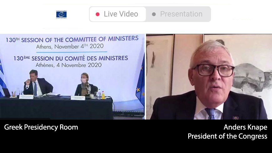 130th Session of the Committee of Ministers: “Only constructive multilateral cooperation and multi-level governance together can ensure the quality and effectiveness of crisis responses”