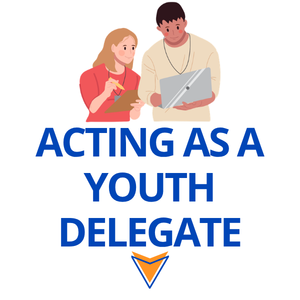acting as a youth delegate