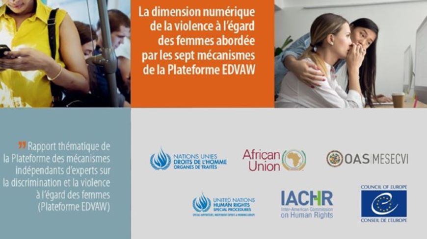 Le rapport thématique sur la dimension numérique de la violence à l'égard des femmes, telle qu’abordée par la Plateforme EDVAW, est publié en français