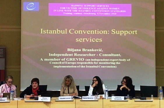 Mapping support services for victims of violence against women in line with the Istanbul Convention standards