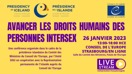 Conférence: Avancer les droits humains des personnes intersexes