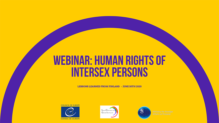 Advancing the Human Rights of Intersex Persons: RECORDING OF THE FULL EVENT NOW AVAILABLE