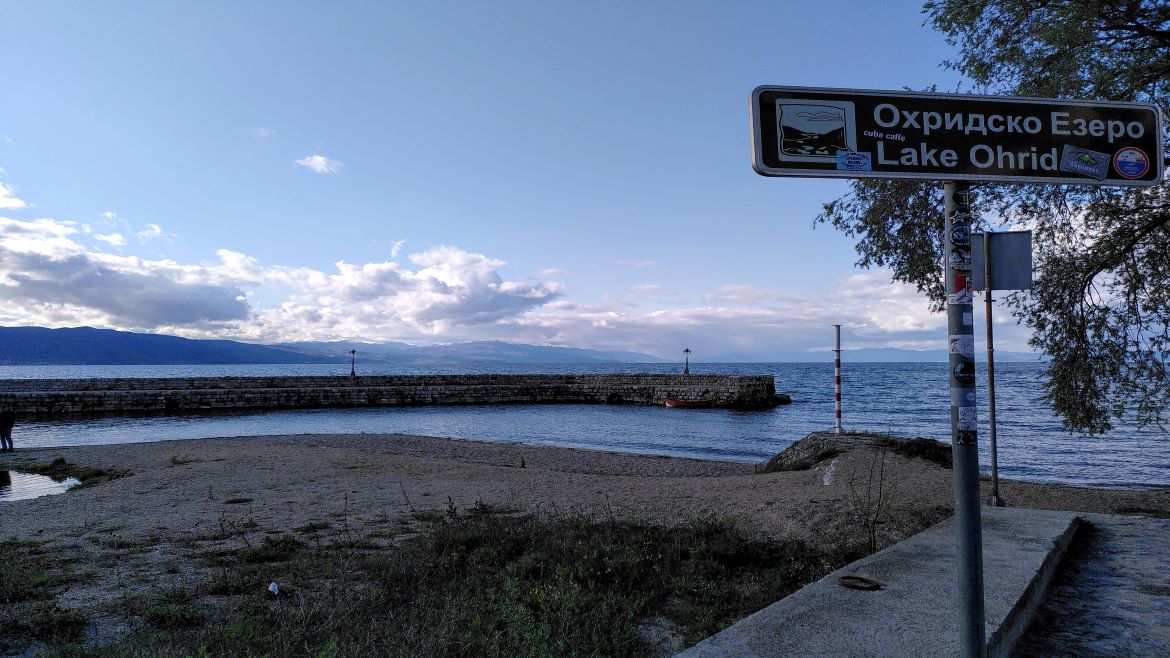 Le lac d'Ohrid pendant la visite