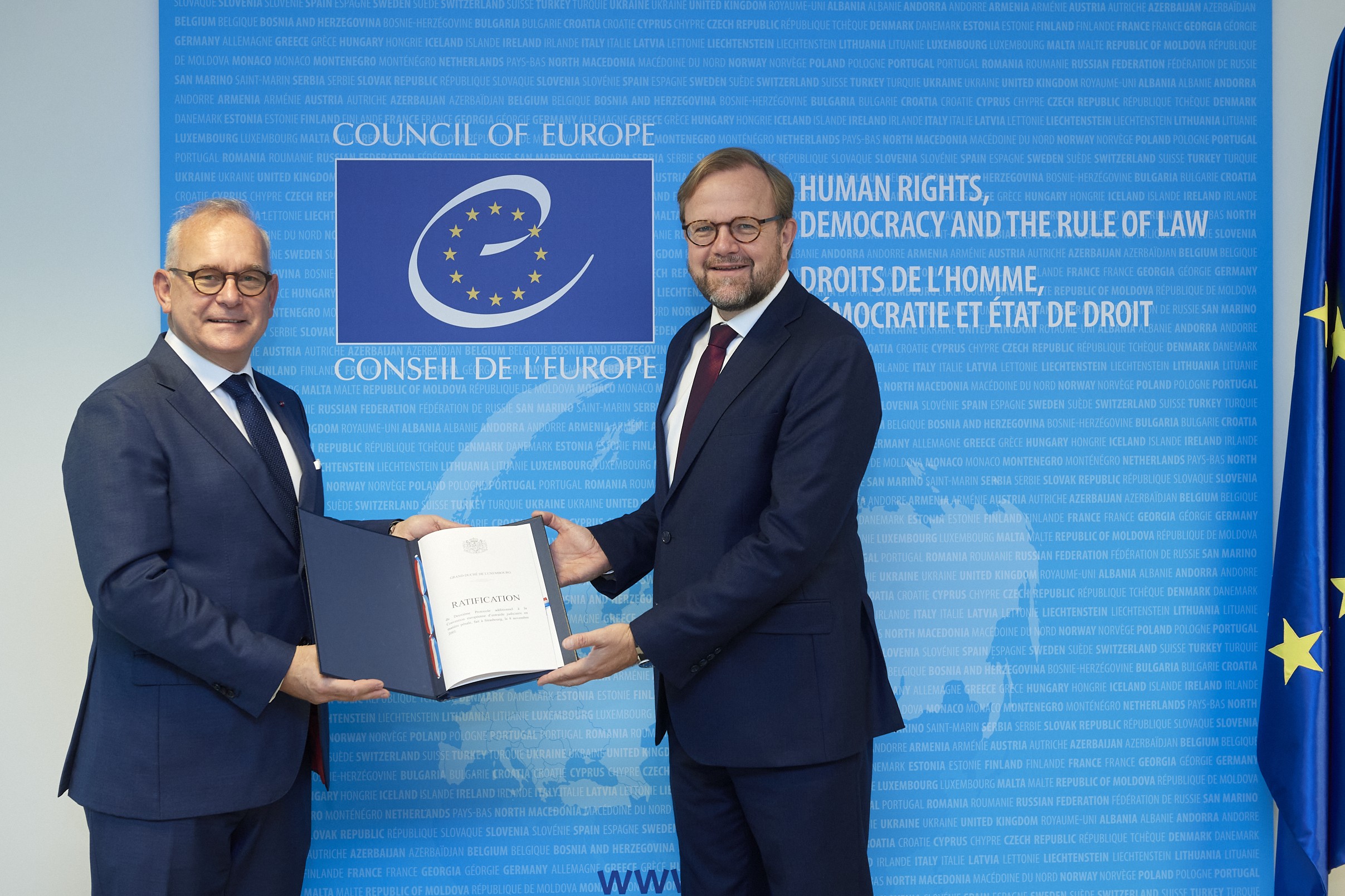 Luxembourg ratifies the Second Additional Protocol to the European Convention on Mutual Assistance in Criminal Matters (ETS No. 182).