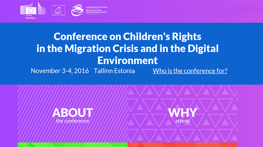 Conférence sur les droits de l’enfant dans le contexte de la crise migratoire et dans l’environnement numérique