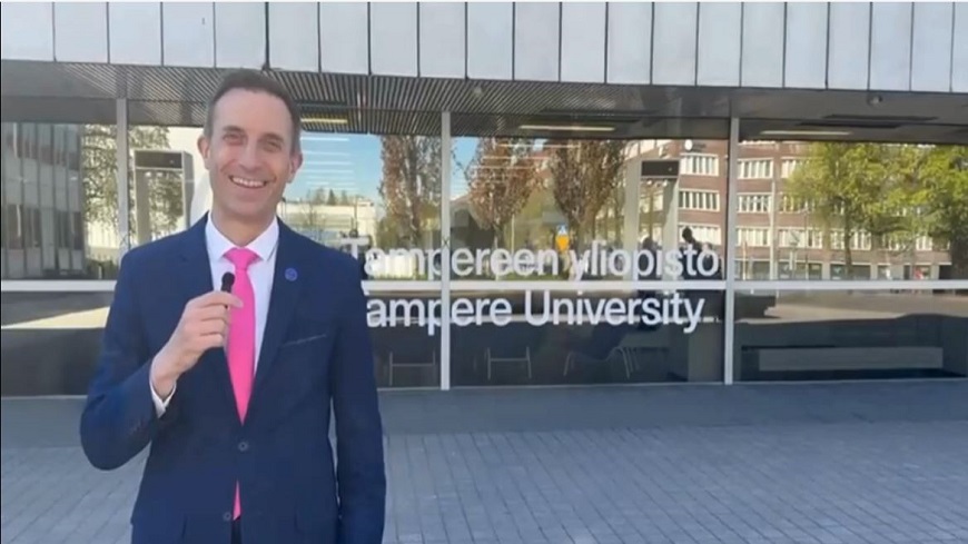 Secretary General of the Congress of Local and Regional Authorities, Mathieu Mori at the Council of Europe Human Rights Day in Tampere, Finland