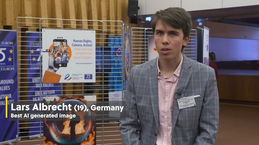 Lars Albrecht (19), 75th anniversary Photo and Video Competition Winner in the category ‘AI generated image’