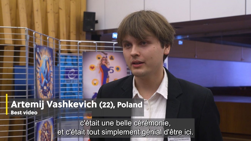 Artemij Vashkevich (22), lauréat du concours photo et vidéo du 75e anniversaire dans la catégorie « Vidéo »