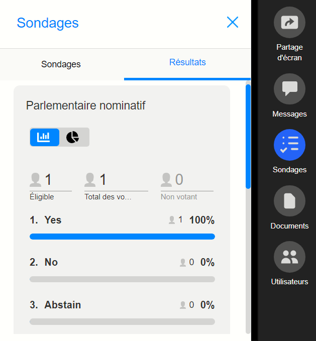 Results tab