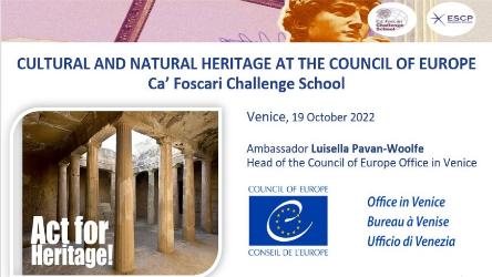 Patrimonio culturale: il contributo del Consiglio d’Europa