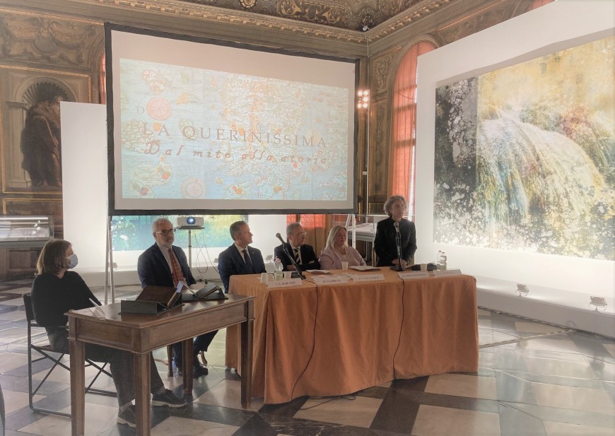 The Via Querinissima meets the press at Marciana National Library