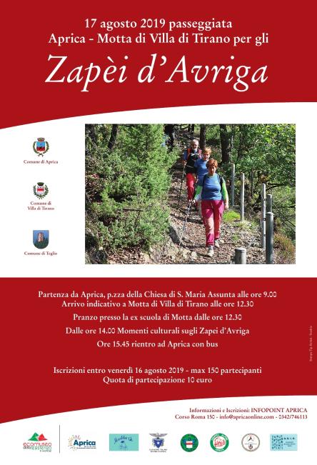 Passeggiata Aprica - Motta di Villa di Tirano per gli Zapèi d'Avriga
