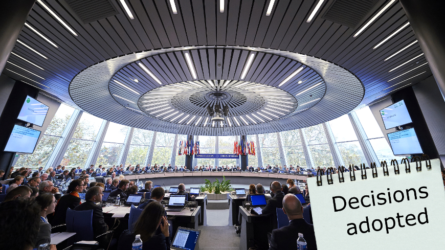 The Committee of Ministers adopts new decisions on the implementation of the European Court's judgments