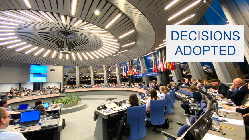 The Committee of Ministers adopts new decisions on the implementation of the European Court's judgments
