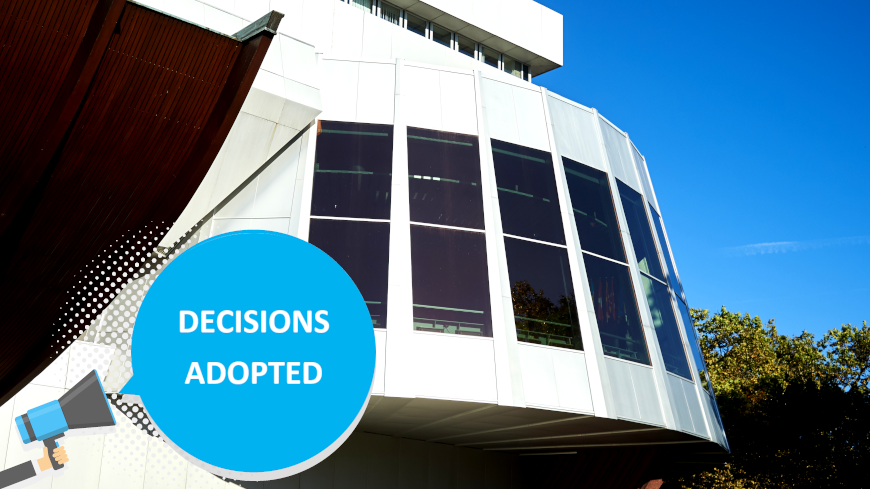 The Committee of Ministers adopts new decisions on the implementation of the European Court's judgments